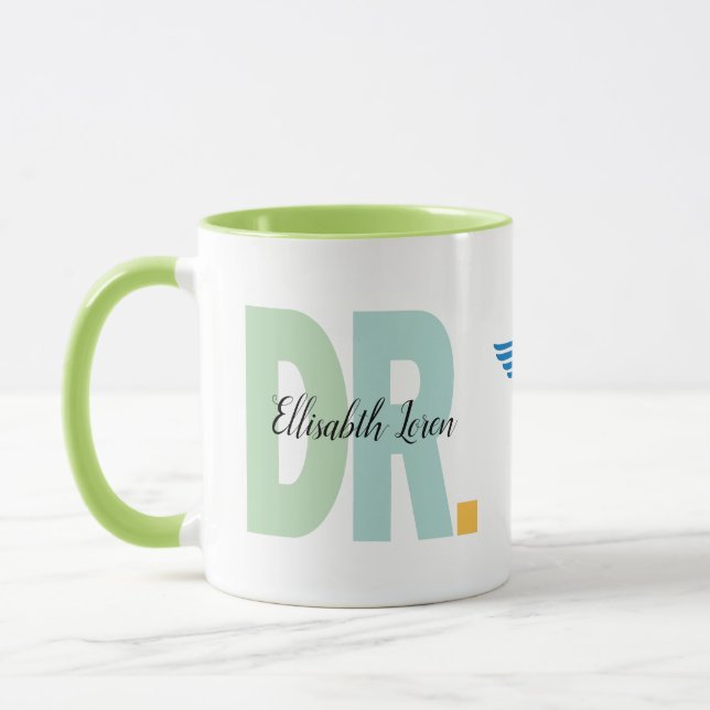 Tasse des personalisierten Doktors des Abschlusses (Links)
