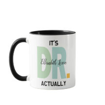 Tasse des personalisierten Doktors des Abschlusses