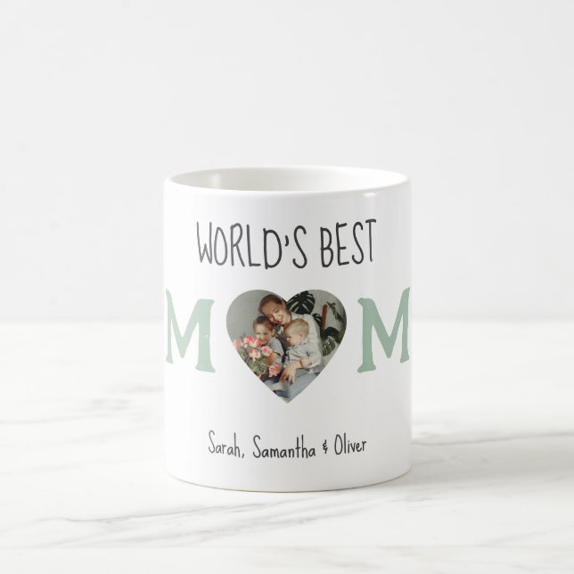 Tasse des personalisierten Fotos - die beste Mama  (Mittel)