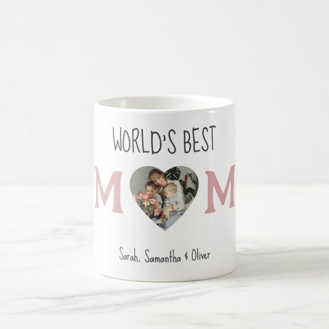 Tasse des personalisierten Fotos - die beste Mama  (Mittel)