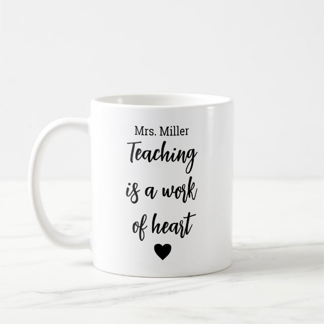 Tasse des personalisierten Lehrers, Apple des benu (Links)