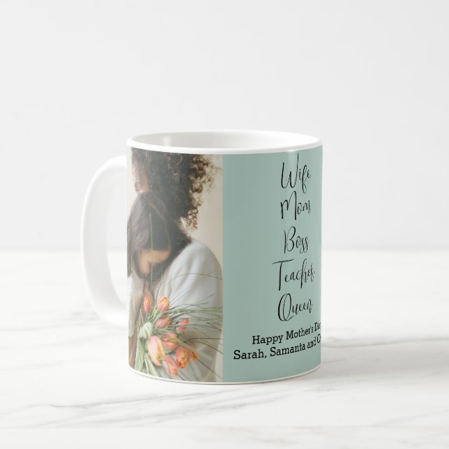 Tasse des personalisierten Muttertags mit benutzer (Vorderseite Links)