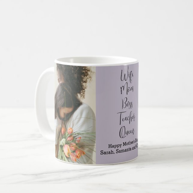 Tasse des personalisierten Muttertags mit benutzer (Vorderseite Links)