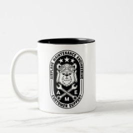 Tasse des Piloten-Bären - beidseitig