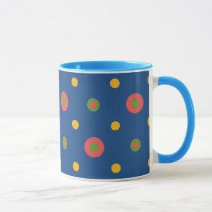Tasse Des Pois de Jumbo bizarres sur Navy Blue Coffee Mu