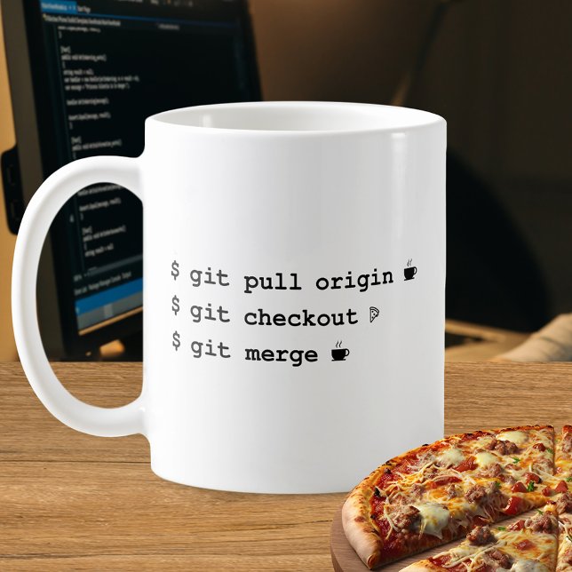 Tasse des Programmierers - Kaffee und Pizza (Von Creator hochgeladen)