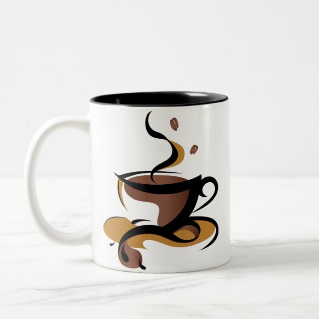 Tasse des Rhein-und Rhein-Kaffees (Links)