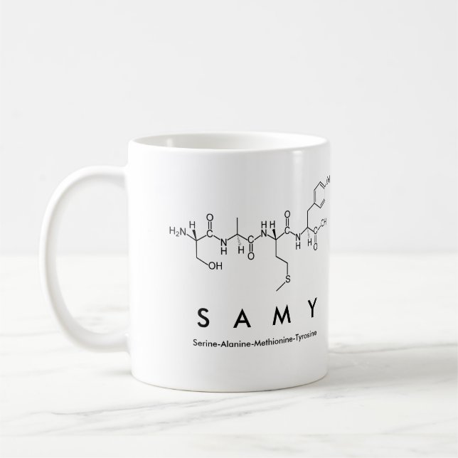 Tasse des Samy-Peptids (Links)
