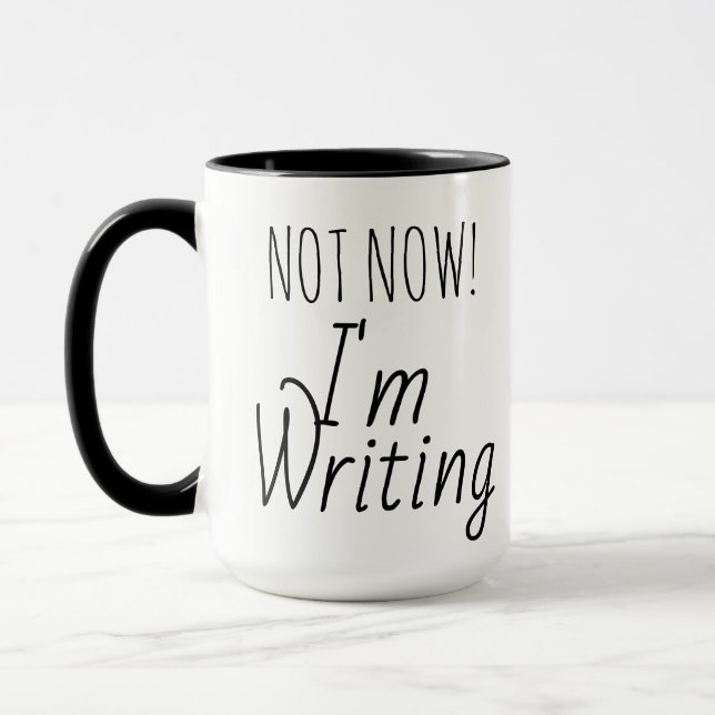 Tasse des Schriftstellers (Links)