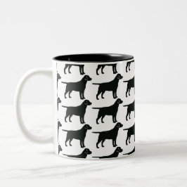 Tasse des schwarzen Labels