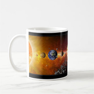 Tasse des Solarsystems-Coffe