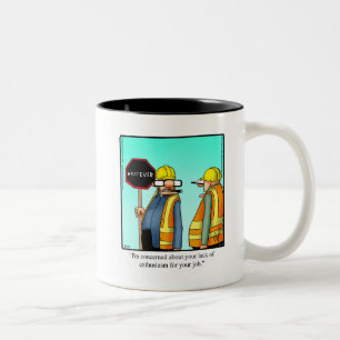 Tasse des Spaßes im Ministerium für Verkehr