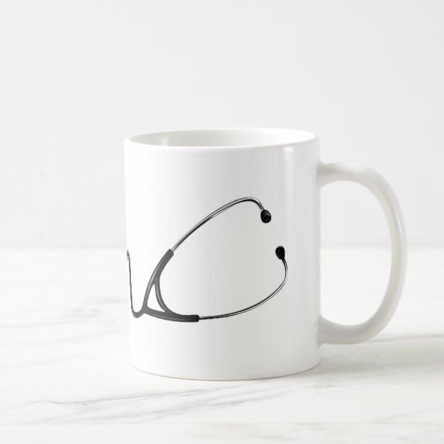 Tasse des Stethoskop-EKG (Rechts)