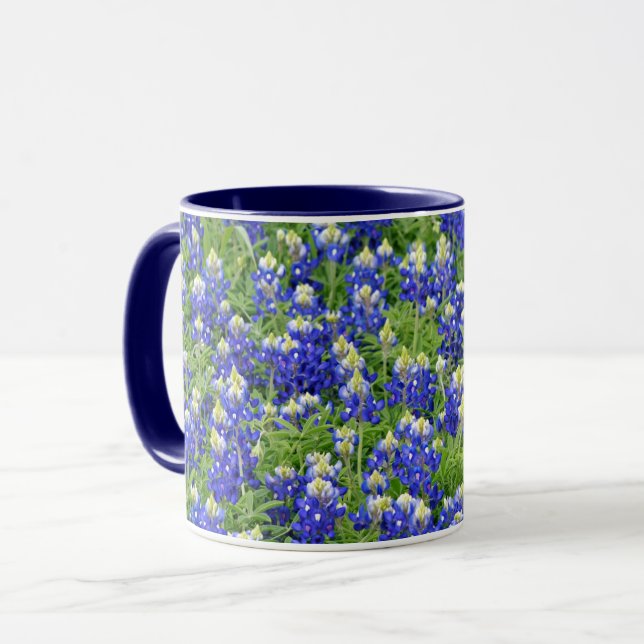 Tasse des Texas Bluebonnet Blume Cup (Vorderseite Links)