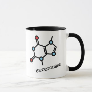Tasse des Theobrominmoleküls (Schokolade)