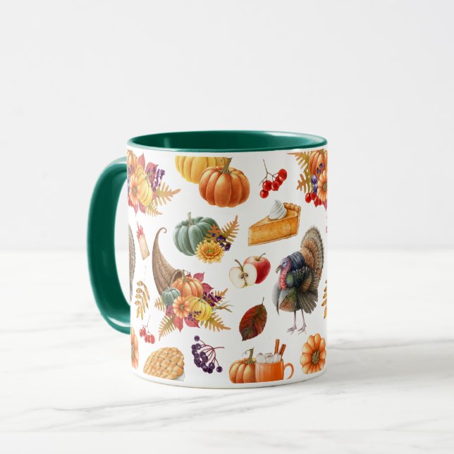 Tasse des traditionellen Erntedanks (Vorderseite Links)