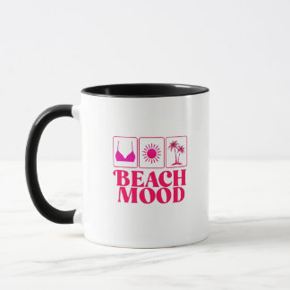 Tasse des tropischen Kaffees am Strand - Summer Vi
