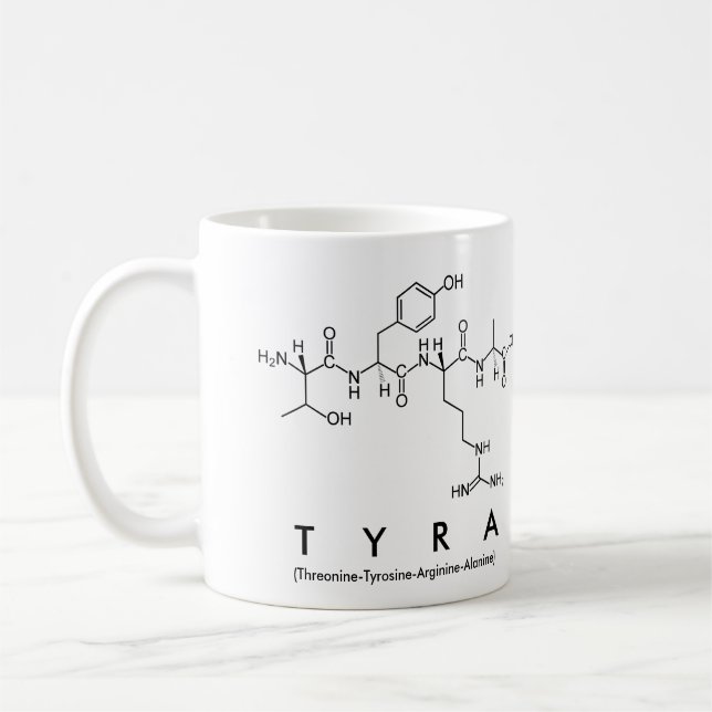 Tasse des Tyra-Peptids (Links)