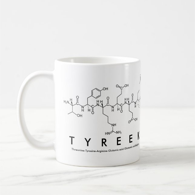 Tasse des Tyreek-Peptids (Links)