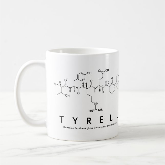 Tasse des Tyrell-Peptids (Links)