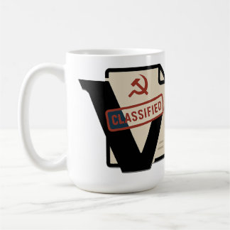 Tasse des Vostok-Logos - Zugriff bis zur Koffeinie