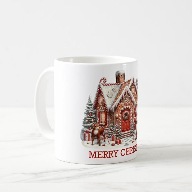 Tasse des Weihnachtshauses (Vorderseite Links)