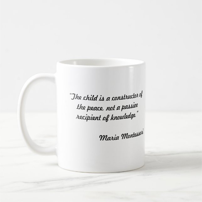 Tasse des Weltfriedens Montessori (Links)