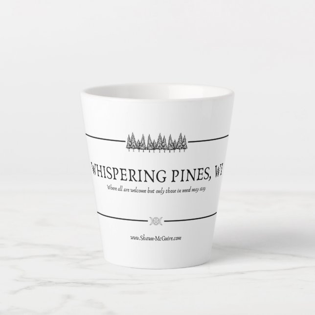 Tasse des Whisperpinsellogos (Vorderseite)