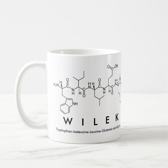 Tasse des Wilek Peptids (Links)