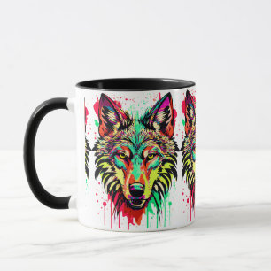 Tasse des Wolfkopfes - Wolf-Tasse - Wölfe