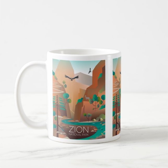 Tasse des Zion-Nationalparks (Links)