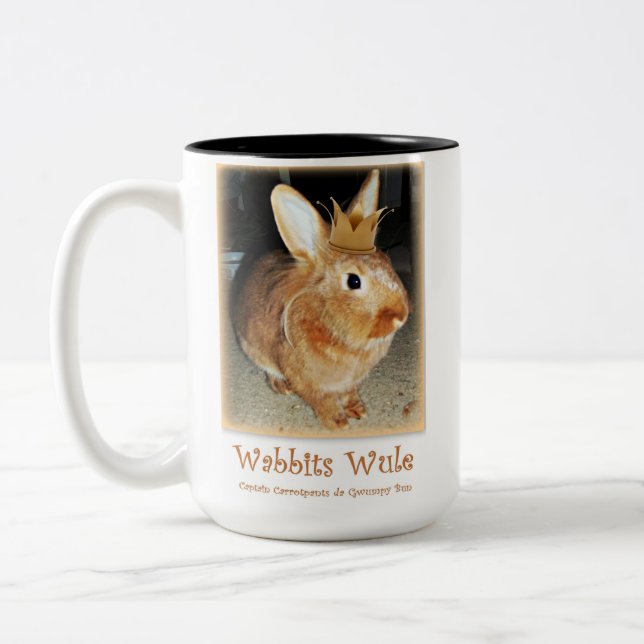 Tasse désapprobatrice de lapin (Gauche)