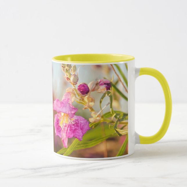 Tasse: Desert Willow Blume #6 (Ringer) Tasse (Rechts)