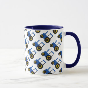 Tasse Design de tracteur bleu