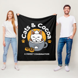 Tasse-Design für Ferien mit gemütlichen Cat- und P Fleecedecke