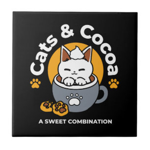 Tasse-Design für Ferien mit gemütlichen Cat- und P Fliese