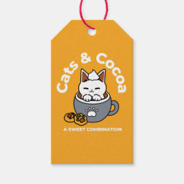 Tasse-Design für Ferien mit gemütlichen Cat- und P Geschenkanhänger