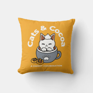 Tasse-Design für Ferien mit gemütlichen Cat- und P Kissen