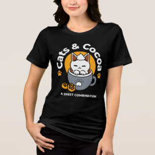 Tasse-Design für Ferien mit gemütlichen Cat- und P Tri-Blend Shirt