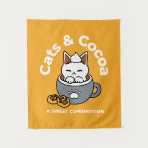 Tasse-Design für Ferien mit gemütlichen Cat- und P Wandteppich