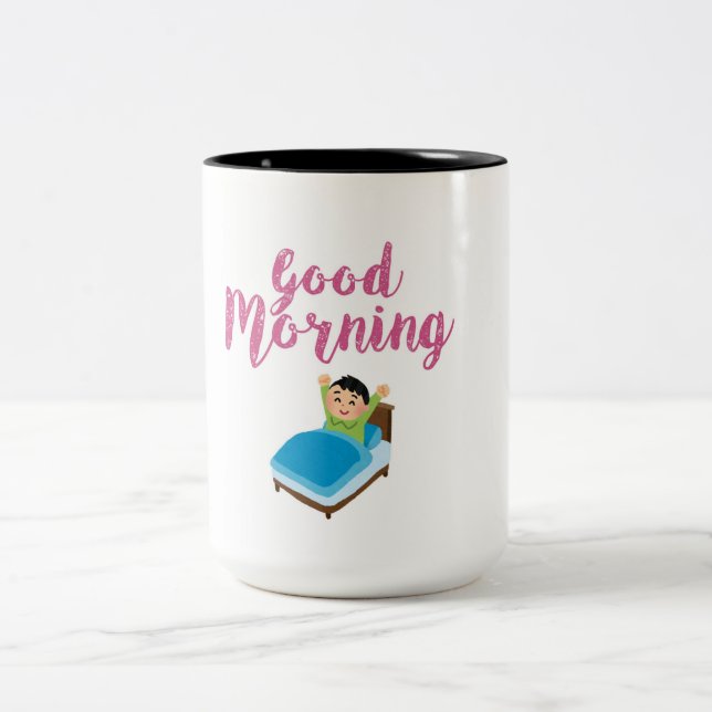 Tasse Design für Kinder, Tasse gute Morgengestaltu (Mittel)