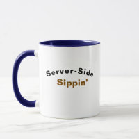 Tasse Design Tech‑Pun — Blague « Côté serveur » Ca