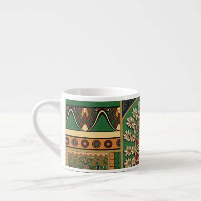 Tasse d'espresso motif rétro (Gauche)