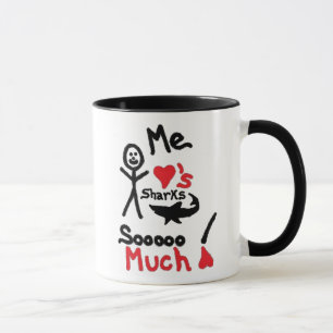 Tasse Dessin animé amateur de requins
