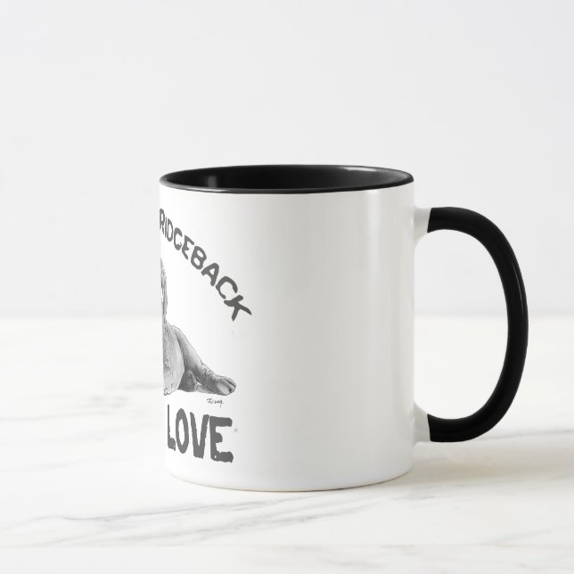 Tasse Dessin de Rhodesian Ridgeback (Droite)