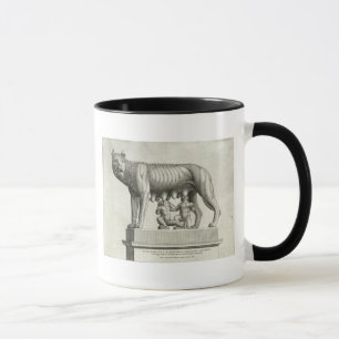 Tasse Dessin du bronze d'Etruscan du suc de -loup