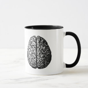 TASSE DESSIN VINTAGE DU CERVEAU