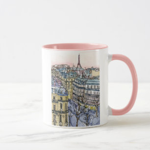 Tasse Destinations   Aquarelle Tour Eiffel & Paris
