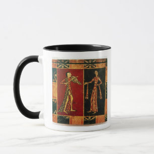 Tasse Détail d'un coffre de mariage dépeignant un