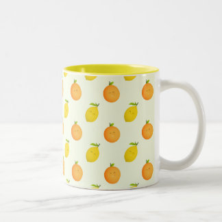 Tasse d'été d'agrume d'orange et de citron